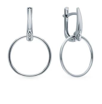 

Gold earrings with diamonds sunlight sample 585
