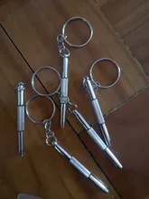 Nueva moda al aire libre multifuncional combinación destornillador herramienta Mini portátil de herramienta multiuso de bolsillo llavero anillo de llave de cierre