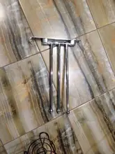 Hanger Towel-Rack Space-Saving Stainless-Steel Bathroom Swivel with Hook Wall-Mount Swing