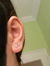 Pendientes de estrella de cinco puntas de cristal para mujer, aretes de Plata de Ley 925 chapados en oro de 14k, accesorios de joyería de boda simples