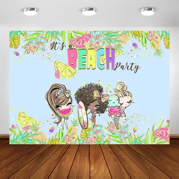 

Beach Theme Party Decoration Backdrop Birthday Beach Bachelorette Weekend Destination Photo Background Supplies