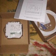 Termostato para calefacción de suelo regulador de temperatura, programable semanal, modo Manual, 230V 16A