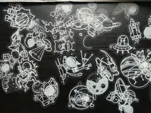 50 unids/pack de encaje blanco transparente caja Kawaii decoración pegatinas planificador Scrapbooking papelería japonesa diario pegatinas