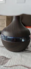 SaengQ-humidificador de aire eléctrico, difusor de aceites esenciales ultrasónico de grano de madera, minigenerador de niebla con USB, luz LED