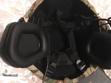 Auriculares tácticos con adaptador de riel para casco, audífonos militares con anclaje rápido, accesorios de comunicación para Airsoft