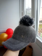 Baseball-Caps Snapback Hat Pompom Women New-Brand Casual YARBUU Adjustable for Faux-Fur