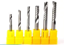 Spiral-End-Mill Milling-Cutter Cnc-Router-Bit Single-Flute XCAN Straight-Shank Carbide