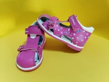 Apakowa-zapatos clásicos de moda para niños y niñas, sandalias de cuero PU para niñas pequeñas, mariposa con soporte para arco