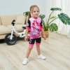2022 Children's Balance Bike Cycling Clothes Short Sleeve Cycling Jersey Set For Kid Summer Sports Girl Bicycle Clothing 3