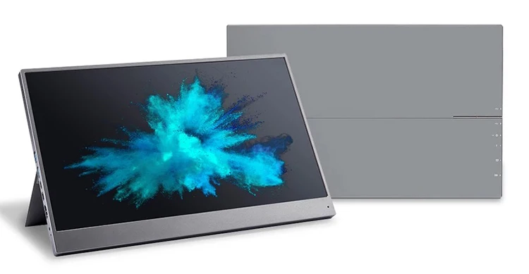 

15.6 inch FHD portable monitor with Touch screen (1080P, 5000mha battery, 9mm thick, 2lbs, hdmi, usb, type-c, mini dp, dp)