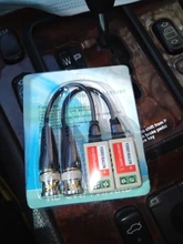 2 uds (1 pares) AHD/CVI/TVI torcido BNC CCTV vídeo Balun pasivo transceptores de fibra óptica UTP Balun BNC Cat5 CCTV UTP vídeo Balun