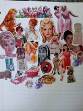 Vintage moderno veces pictórica niña pegatinas/etiquetas engomadas Scrapbooking/de la etiqueta engomada/DIY arte foto álbumes