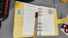 Cubierta de cuaderno de cuero A5/A6, carpeta en espiral, libro planificador colorido, cubierta de repuesto, artículos de papelería Kawaii