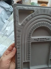 Placa de cuentas flocadas para fabricación de joyas, accesorios de pulsera, abalorios, herramientas de medición, diseño de joyería, bricolaje, 1 Uds.