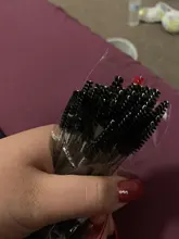 Varitas de rímel de cristal 3D, 50 Uds., microaplicadores de pestañas transparentes, venta al por mayor