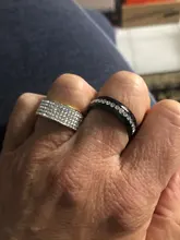 Anillo de acero de estilo Retro Vintage para mujer, joyería de 5 fila de cristales transparentes, anillos de boda de compromiso de acero inoxidable a la moda, gran oferta