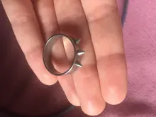 Anillo estilo Punk de acero inoxidable Para defensa propia, joyería de espinas Para Hombres y Mujeres, Joyas Para Hombres y Mujeres