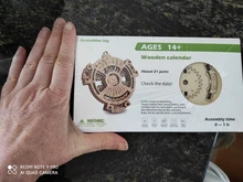 Rompecabezas de madera en 3D para niños, juegos de ensamblaje de modelos, juguetes, globo aerostático, avión y calendario perpetuo único