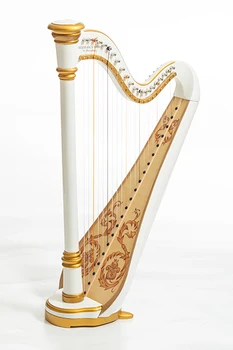

Mlh0021 Iris harp 21 string (a4-g1), color white glossy, resonance harps