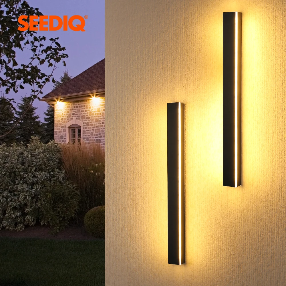 Modern Led Outdoor Wall Lamp Long Iron Body AntiRust IP65 Wall Light