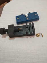 Leecnuo-Herramienta de reparación de reloj, herramienta de relojero de reparación ajustable, removedor de batería, herramientas de reparación de reloj, tornillo de apertura de dos pies