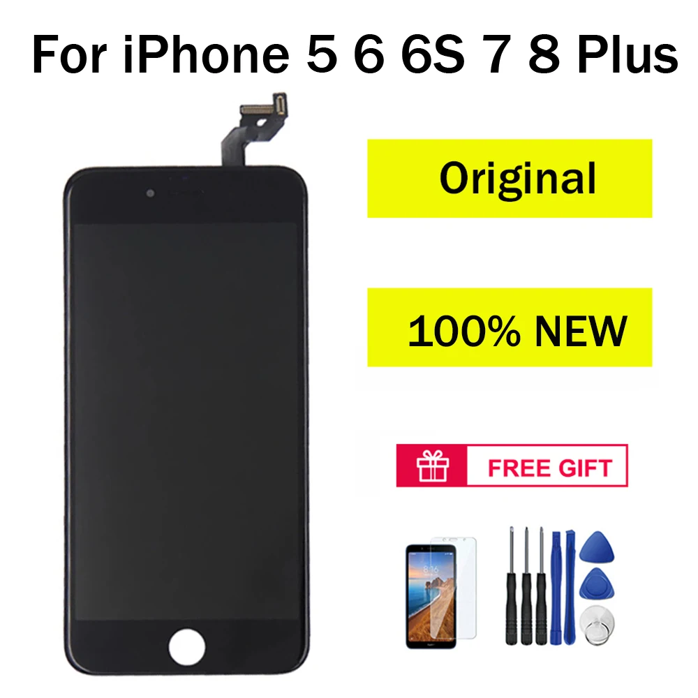 Оригинальный ЖК-дисплей для экрана IPhone 7 сенсорный ЖК-экран телефона 6 6S 8 Plus экран