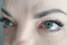 Easysmall puro verde marrón hecho de pupila pequeña para los ojos lentes de contacto de color cosmético 2 unids/par receta miopía