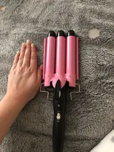 Rizador de pelo profesional de cerámica, rizador de pelo de Triple barril, herramientas de estilismo