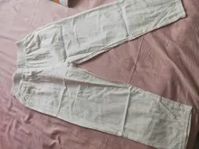 Pantalones de lino y algodón para mujer, pantalón harén holgado, informal, con cintura elástica, Color liso, para primavera y verano