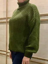 Tops Pullovers Neck-Sweater Turtle Cashmere Elegant Thick Korean Hirsionsan Warm New