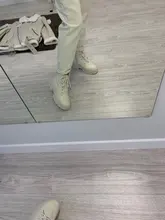 COOTELILI-Botines de punta redonda con cremallera y cordones para mujer, zapatos de moda, antideslizantes, con tacón de 5,5 cm, 2020