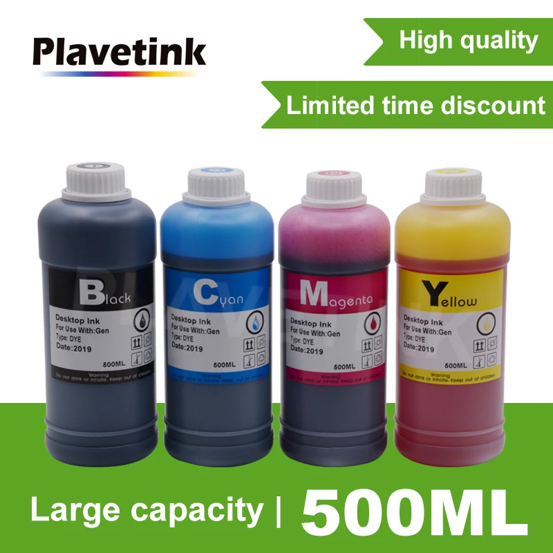 Plavetink Ink Bottle For 500ml Printer Ink Refill Kit For Canon PG540