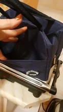 Fiambrera enfriadora para la comida de mujer y niños, bolsa de lona aislada portátil de patrón funcional, bolso térmico para picnic, almuerzo