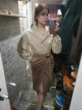 Señoras manga linterna blusa elegante camisa de las mujeres blanco negro Casual botón Vintage cuello Oficina camisa Mujer