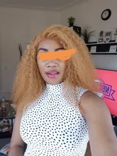 Marrón y rubia resaltar peluca mongol Afro rizado Pelo Rizado peluca pelucas de cabello humano para las mujeres 180 de densidad T parte de encaje peluca 13x6 6x1Remy