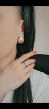 Badu-pendiente de tuerca de semibola de oro esmerilado para mujer, joyería Vintage, aretes grandes y pequeños de diferentes tamaños, venta al por mayor
