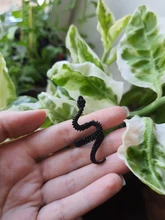 Anillo de serpiente gótico para hombre y Mujer, joyería de fiesta ajustable, góticas, color negro, exageradas, regalo