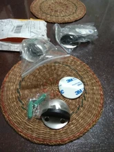 NAIERDI-Tope de puerta de goma de acero inoxidable, soportes de puerta sin clavos montados en el suelo, sin adhesivo, 7 colores