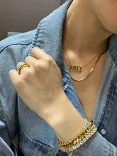Collar de acero inoxidable con año de nacimiento para mujer, colgante con número de año dorado, joyería, regalo de cumpleaños, 2020