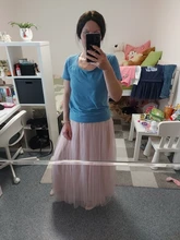 OHRYIYIE-falda de tul Vintage para mujer, faldas de malla de cintura alta elástica, largo plisado, para primavera y verano, 2021