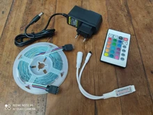 Led-Strip-Light Power-Adapter Music-Controller Bluetooth Flexible 2835 Rgb 5050 12V 10M