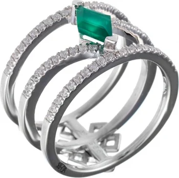 

Jay VI ring with agate and cubic zirconia