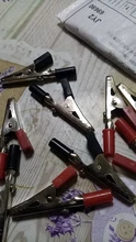 Alligator Clips-Clamps Crocodile-Clips Insulated Cable Lead-Testing Metal 10pcs/Lot Plastic-Handle