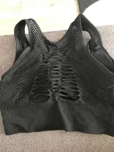 Medio de las mujeres de malla de apoyo Cruz de seguridad, extraíble tazas Deporte Tops sujetador la libertad sin Yoga Running deportes Bras