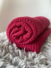 Manta tejida para recién nacido, pañoleta para bebés súper suave, ropa de cama para infantes