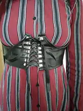 Corset Tops Cummerbunds Tank-Top Wear-Out Lace-Up Punk-Style Darlingaga-Streetwear Dark