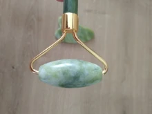 Rodillo de piedra de Jade Natural para masaje Facial, masajeador de gua sha, rascador, herramientas adelgazantes de belleza, relajación de la piel