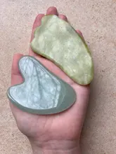 Xiuyu-tablero raspador Gua sha de Jade Guasha, piedra Natural, conjunto de cuarzo, herramientas de masaje Facial, masajeador de estiramiento Facial para espalda, cuello cuerpo