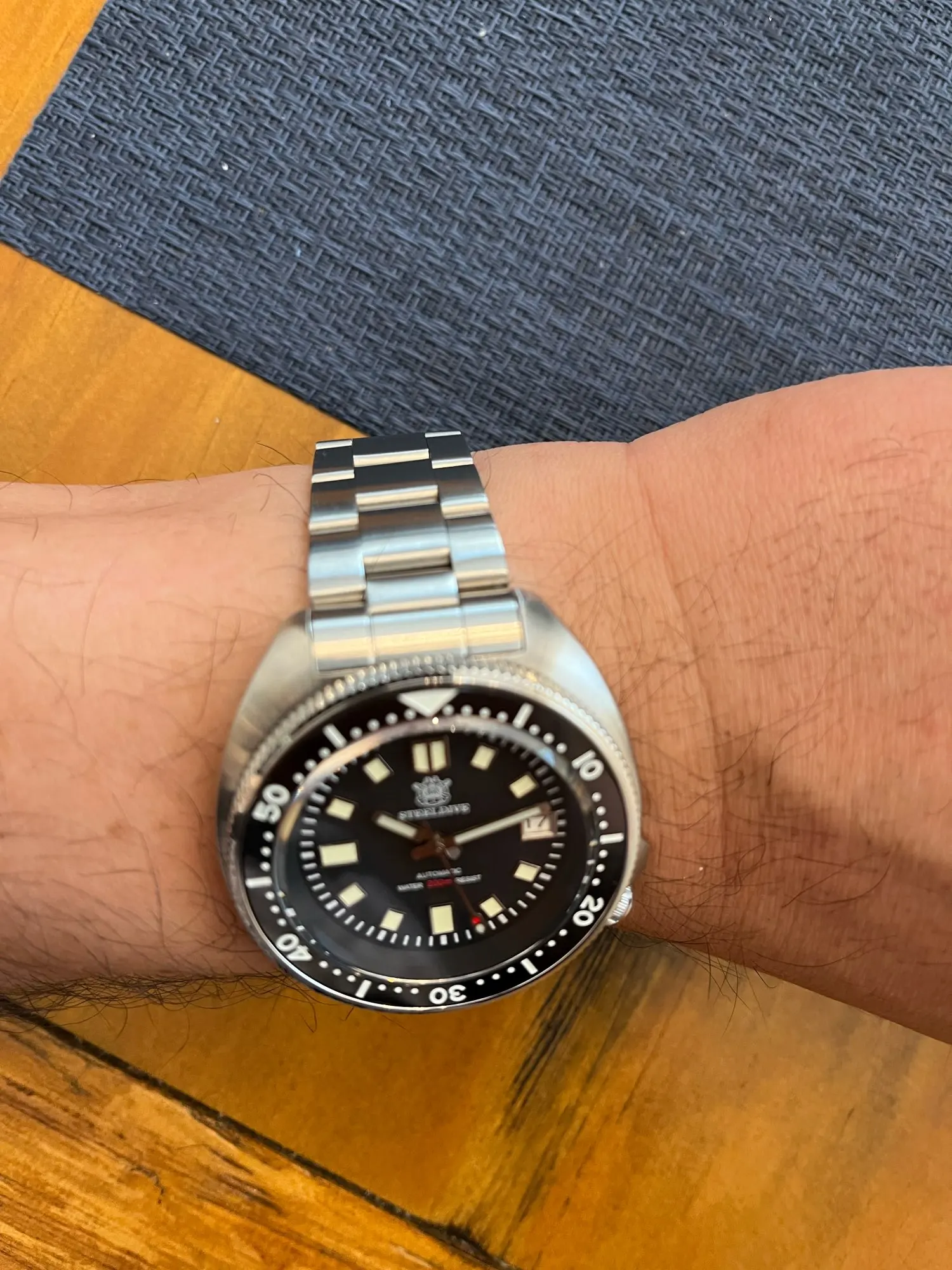 SD1970 Steeldive Brand 44MM Men NH35 Dive Watch with Ceramic Bezel