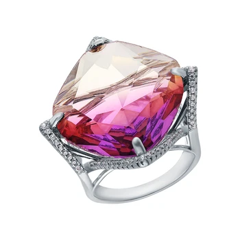 

Silver ring with sieve and cubic zirconium sunlight sample 925